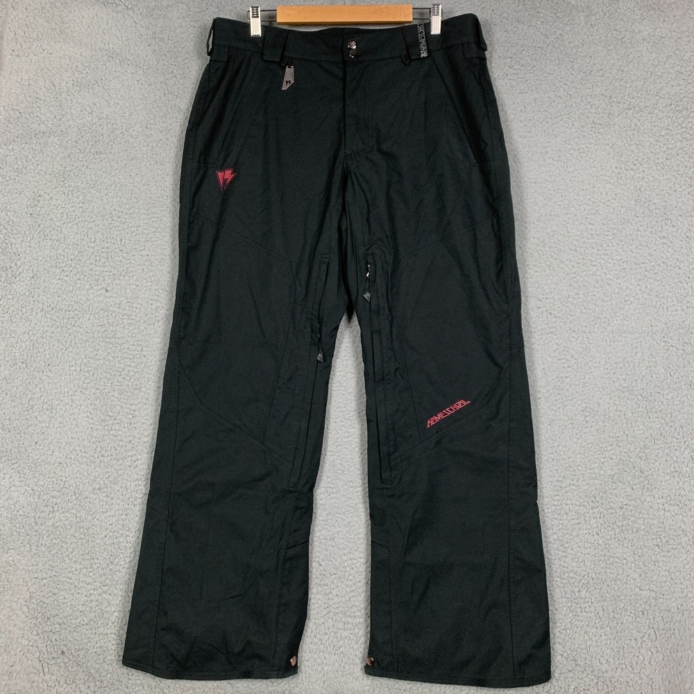 Homeschool Snowboard Pants Men's Large L Black Continuum Softshell Winter Vented